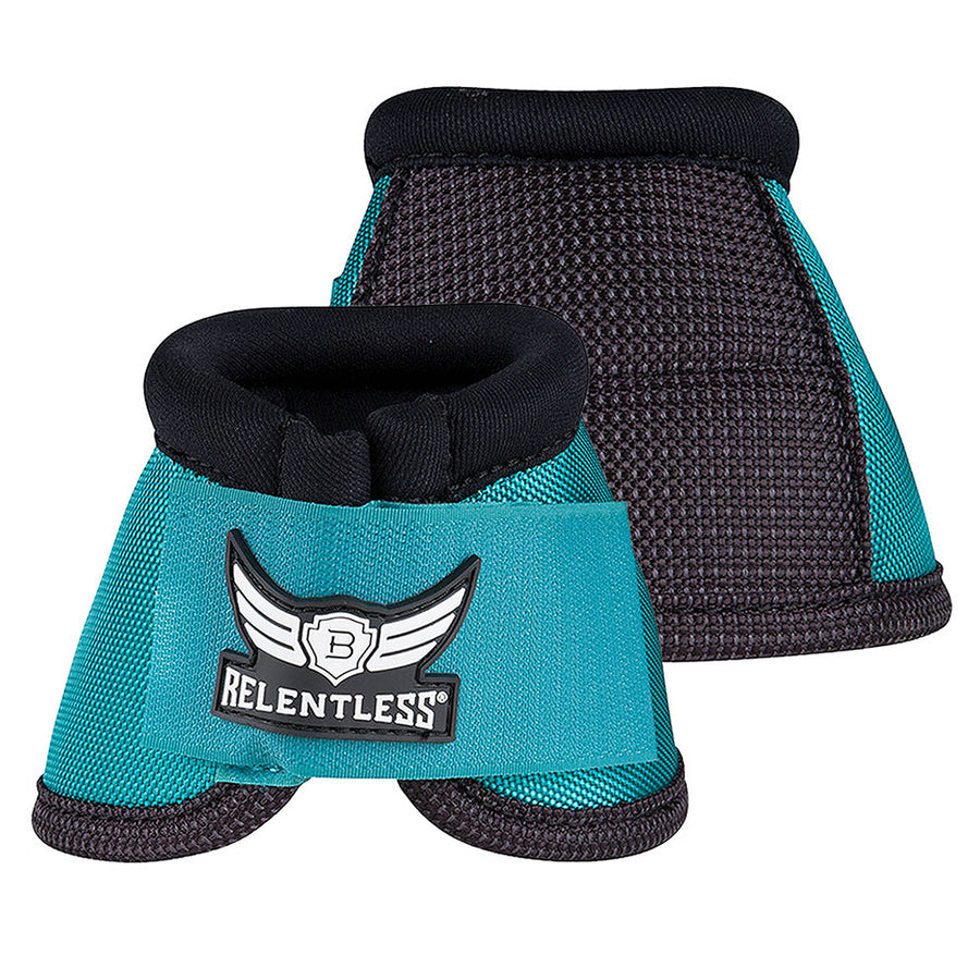 Medium Cactus Ropes Relentless Strikeforce Nylon H. Bell Boots Teal – by Hilason – Cowboy and equestrian accessories