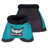 Large Cactus Ropes Relentless Strikeforce Nylon H. Leg Bell Boots Teal by Hilason – Cowboy and equestrian accessories