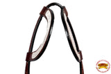 HILASON Western Horse Headstall Tack Genuine American Leather | Headstall Bridle for Horses