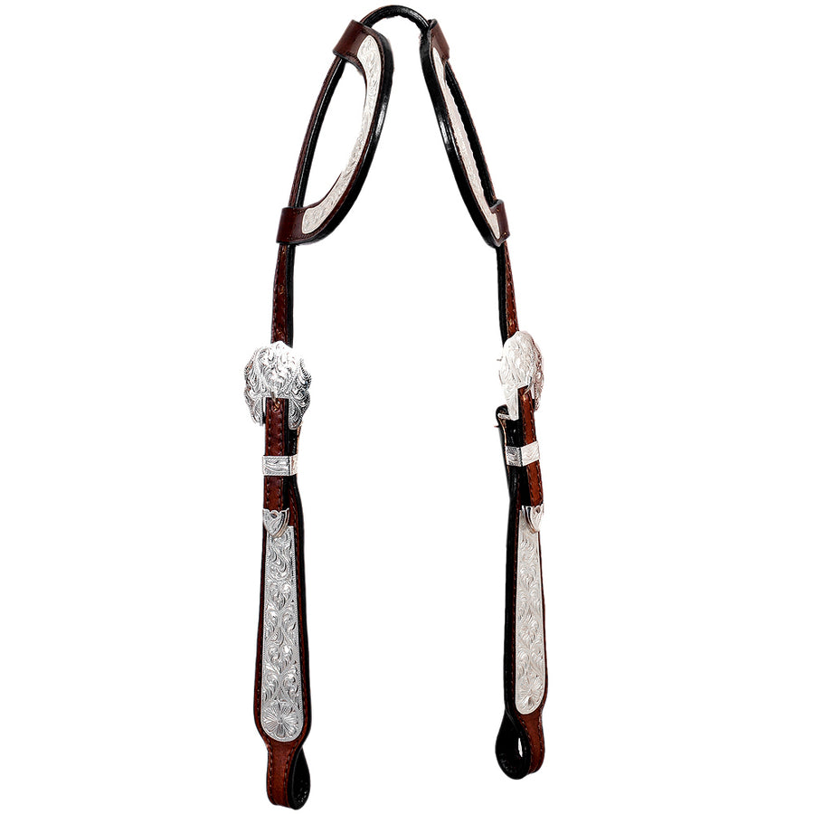 Two Ear Headstall Brown by Hilason – Cowboy and equestrian accessories