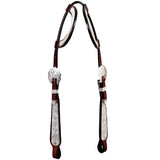 HILASON Western Horse Headstall Tack Genuine American Leather | Headstall Bridle for Horses