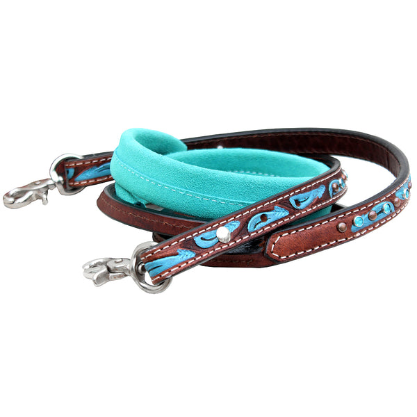 5/8 in. x 8ft. Hilason Leather Suede Covered H. Tk. Roping Barrel by Hilason – Cowboy and equestrian accessories