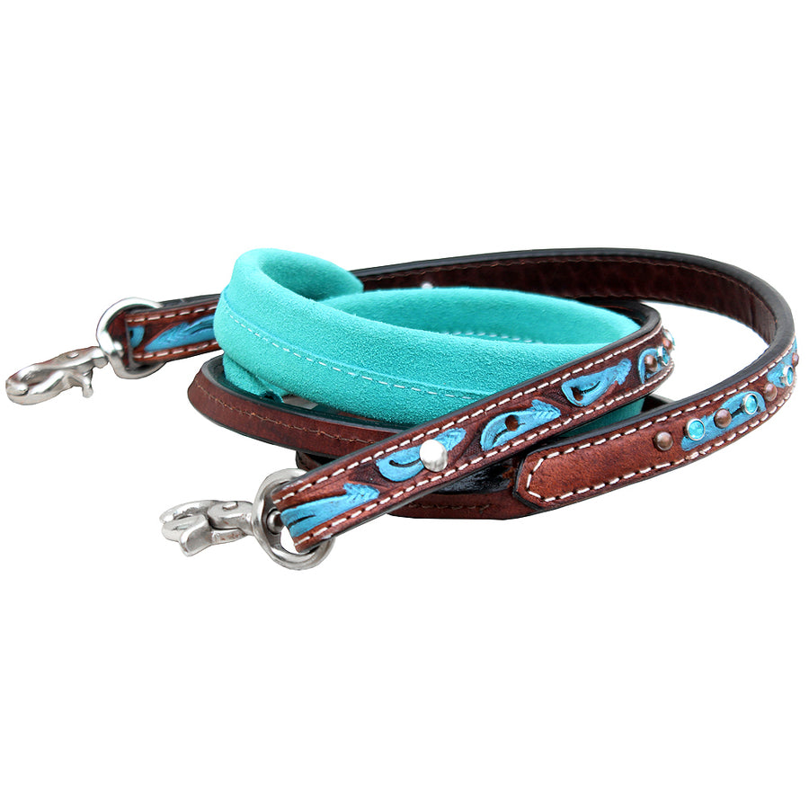 5/8 in. x 8ft. Hilason Leather Suede Covered H. Tk. Roping Barrel by Hilason – Cowboy and equestrian accessories