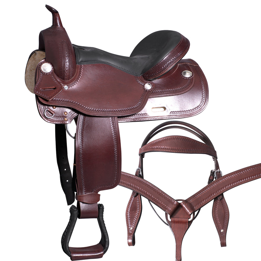 16 In HILASON W. H. Saddle American Leather Flex Tree Trail & Pleasure by Hilason – Cowboy and equestrian accessories