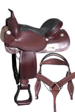 16 In HILASON Western Horse Saddle American Leather Flex Tree Trail & Pleasure Tack