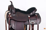 HILASON Western Horse Saddle American Leather Flex Tree Trail & Pleasure Chocolate Brown