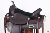 HILASON Western Horse Saddle American Leather Flex Tree Trail & Pleasure Chocolate Brown