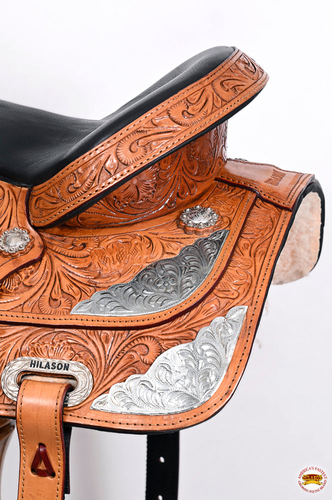 HILASON Western Horse Saddle American Leather Flex Tree Trail & Pleasure Tan | for Horses