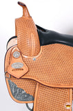 HILASON Western Horse Saddle American Leather Flex Tree Trail & Pleasure Tan