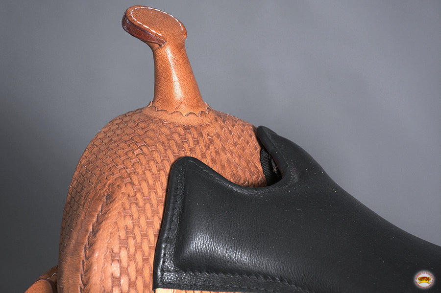 HILASON Western Horse Saddle Leather Flex Tree Trail & Pleasure Tan