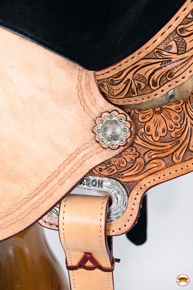 HILASON Flex Tree Western Horse Saddle American Leather Trail Barrel Racing | for Horses