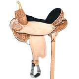 14 In Flex Tree Western Horse Saddle American Leather Trail Barrel Racing - Uhorse
