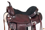 HILASON Western Horse Treeless Saddle American Leather Trail | Barrel for Horses