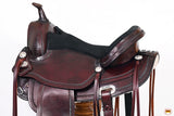 HILASON Western Horse Treeless Saddle American Leather Trail | Barrel for Horses