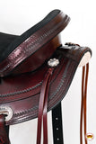 HILASON Western Horse Treeless Saddle American Leather Trail | Barrel for Horses