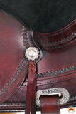 HILASON Western Horse Treeless Saddle American Leather Trail | Barrel for Horses