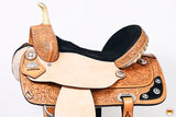 HILASON Western Horse Treeless Saddle American Leather Barrel | Horse Saddle | Western Saddle | Leather Saddle | Treeless Saddle | Barrel Saddle | Saddle for Horses