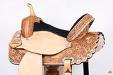 HILASON Western Horse Treeless Saddle American Leather Barrel | for Horses