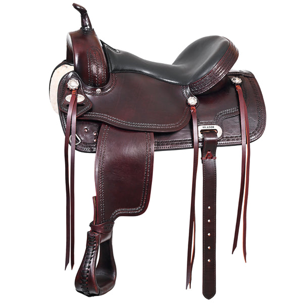 Hilason Western Horse Treeless Trail Pleasure American Leather Saddle - Uhorse