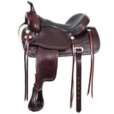 17 In Western Horse Treeless Saddle American Leather Trail Pleasure - Uhorse