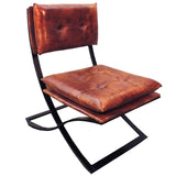 Modern Spanish Luxury Genuine Leather Lounge Chair