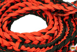 1" X 8Ft Hilason Braided Poly Barrel Reins Horse Racing Flat Grip Knots