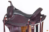 Hilason Western Gaited Flex Trail Horse American Leather Saddle