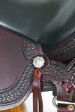 Hilason Western Gaited Flex Trail Horse American Leather Saddle