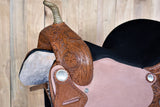 Hilason Western Horse Barrel Racing Saddle Trail American Leather Tack