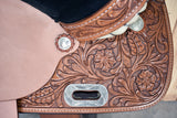 Hilason Western Horse Barrel Racing Saddle Trail American Leather Tack