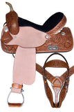 Hilason Western Horse Barrel Racing Saddle Trail American Leather Tack