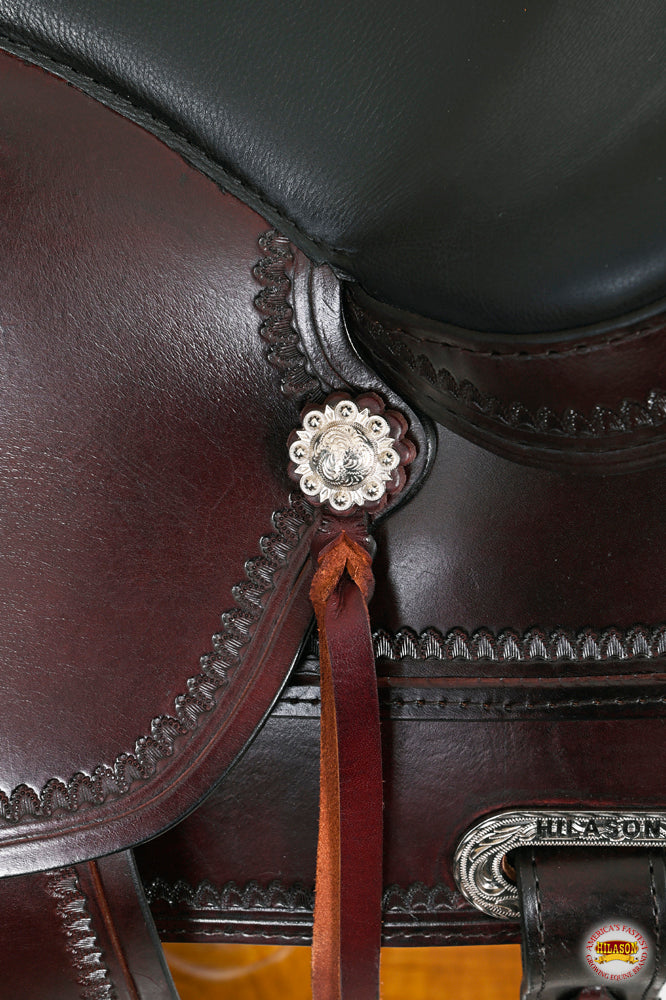 HILASON Western Draft Horse Trail Pleasure American Leather Saddle | for Horses