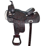 HILASON Western Draft Horse Trail Pleasure American Leather Saddle | Horse Saddle | Western Saddle | Draft Horse Saddle | Saddle for Horses | Horse Leather Saddle