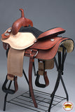 HILASON Western Horse cutting Trail American Leather Saddle