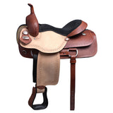 HILASON Western Horse cutting Trail American Leather Saddle