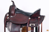 HILASON Western Horse Saddle American Leather Flex Tree Trail & Pleasure Chocolate Brown