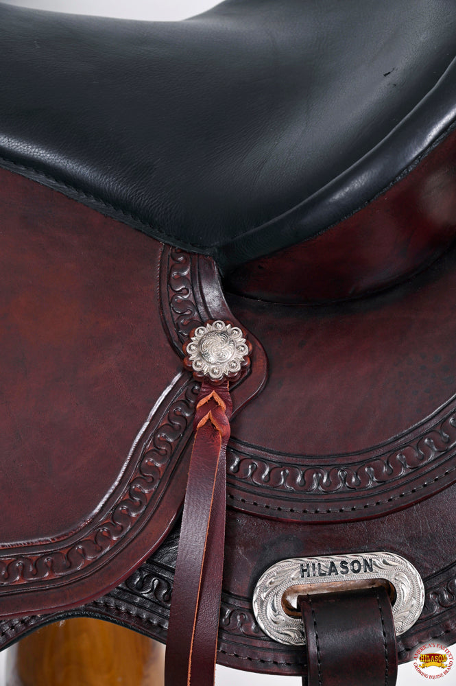 HILASON Western Horse Saddle American Leather Flex Tree Trail & Pleasure Chocolate Brown | for Horses