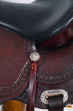 HILASON Western Horse Saddle American Leather Flex Tree Trail & Pleasure Chocolate Brown