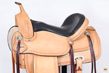 HILASON Western Horse Saddle American Leather Flex Tree Trail & Pleasure Tan