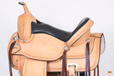 HILASON Western Horse Saddle American Leather Flex Tree Trail & Pleasure Tan