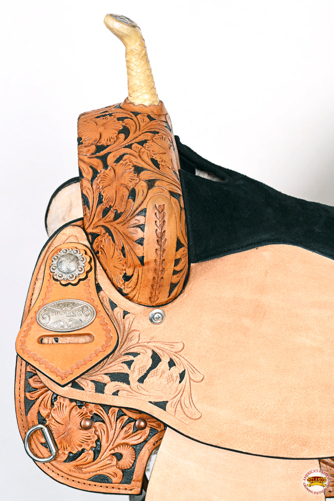 HILASON Flex Tree Western Horse Saddle American Leather Trail Barrel Racing | for Horses