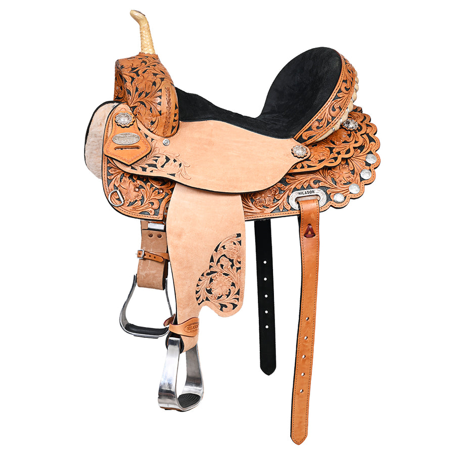 Flex Tree Western Horse Saddle American Leather Trail Barrel Racing - Uhorse