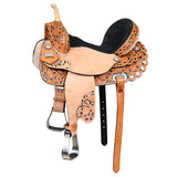 14 In Flex Tree W. H. Saddle American Leather Trail Barrel Racing By by Hilason – Cowboy and equestrian accessories