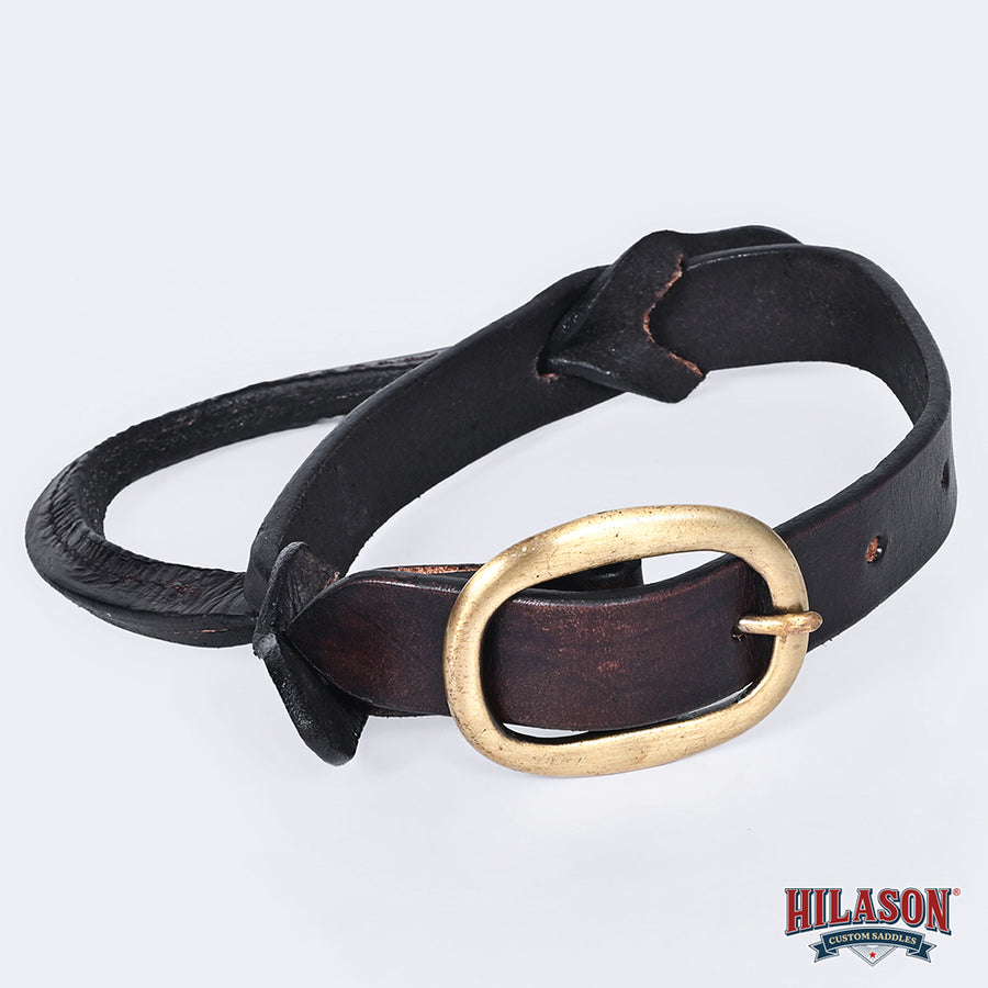 HILASON Horse Saddle Safety Leather Night Latch Adjustable Handle | Horseback Riding Security Equestrian