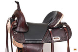 W. H. Saddle Hilason Treeless Trail American Leather Dark Brown –