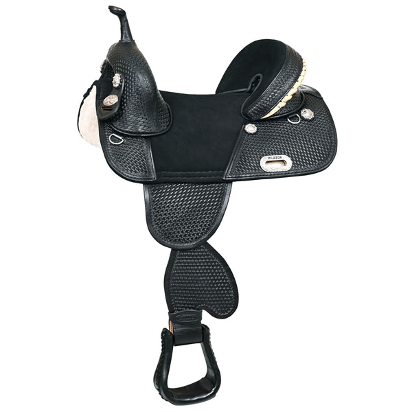Hilason Western Horse Saddle Treeless Trail Barrel American Leather - Uhorse
