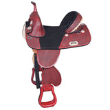 Hilason Western Horse Saddle Treeless Trail Barrel American Leather - Uhorse