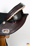 Hilason Western Horse Saddle Treeless Trail Genuine American Leather