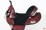 Western Horse Saddle Hilason Treeless Trail Genuine American Leather