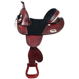 Western Horse Saddle Hilason Treeless Trail Genuine American Leather - Uhorse